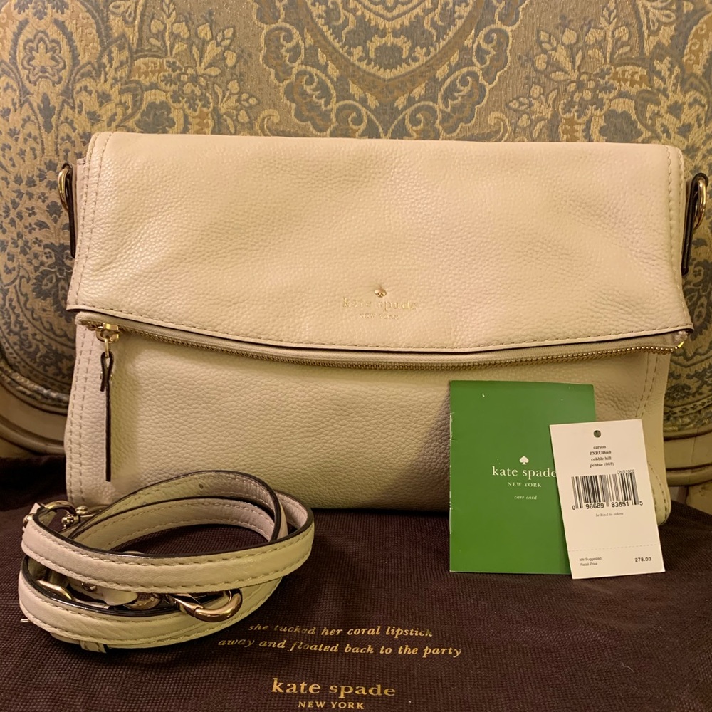 Kate Spade🌺Pebble Leather Beautiful Beige color